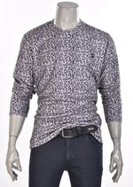 Gray "Zigzag" Print Sweater
