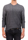 Black Gray "Boomerang" Degraded Sweater