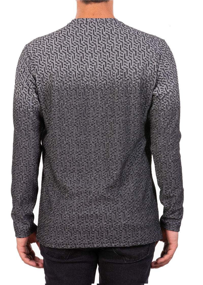 Black Gray "Boomerang" Sweater