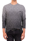 Black Gray Degraded "Maze" Sweater