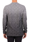 Black Gray Degraded "Maze" Sweater