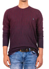 Burgundy Degraded "Maze" Sweater