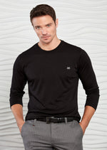 Black Dressy Long Sleeve Tee