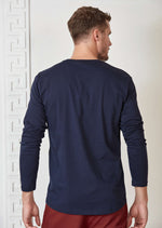 Navy Ribbon Long Sleeve Tee