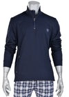 Navy Quarter Zip Sweater