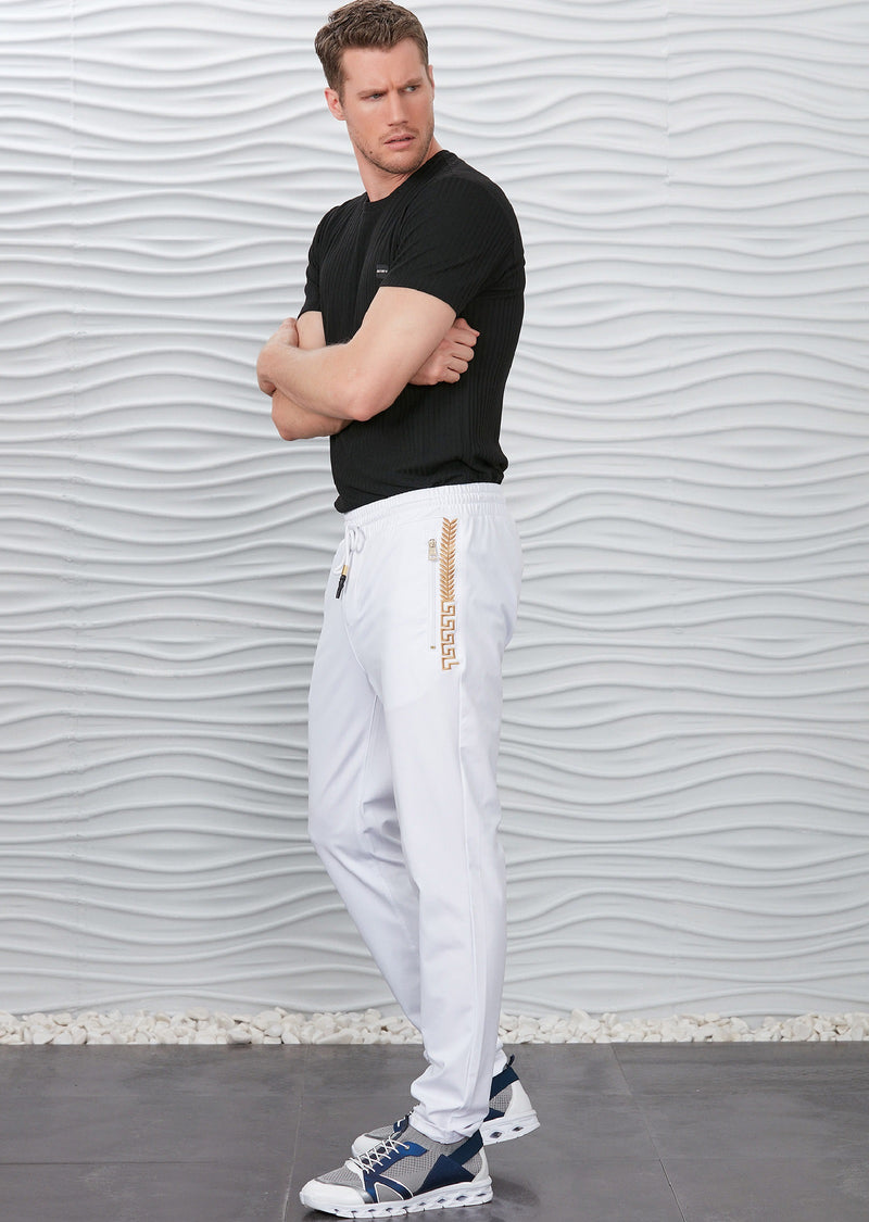 White Gold Border 2-pieces Tracksuit