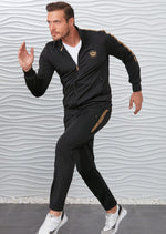 Black Gold Crown Embroidery 2-pieces Tracksuit