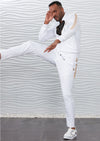 White Gold Crown Embroidery 2-pieces Tracksuit