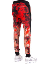 Red Tie-dye 2-pieces Tracksuit