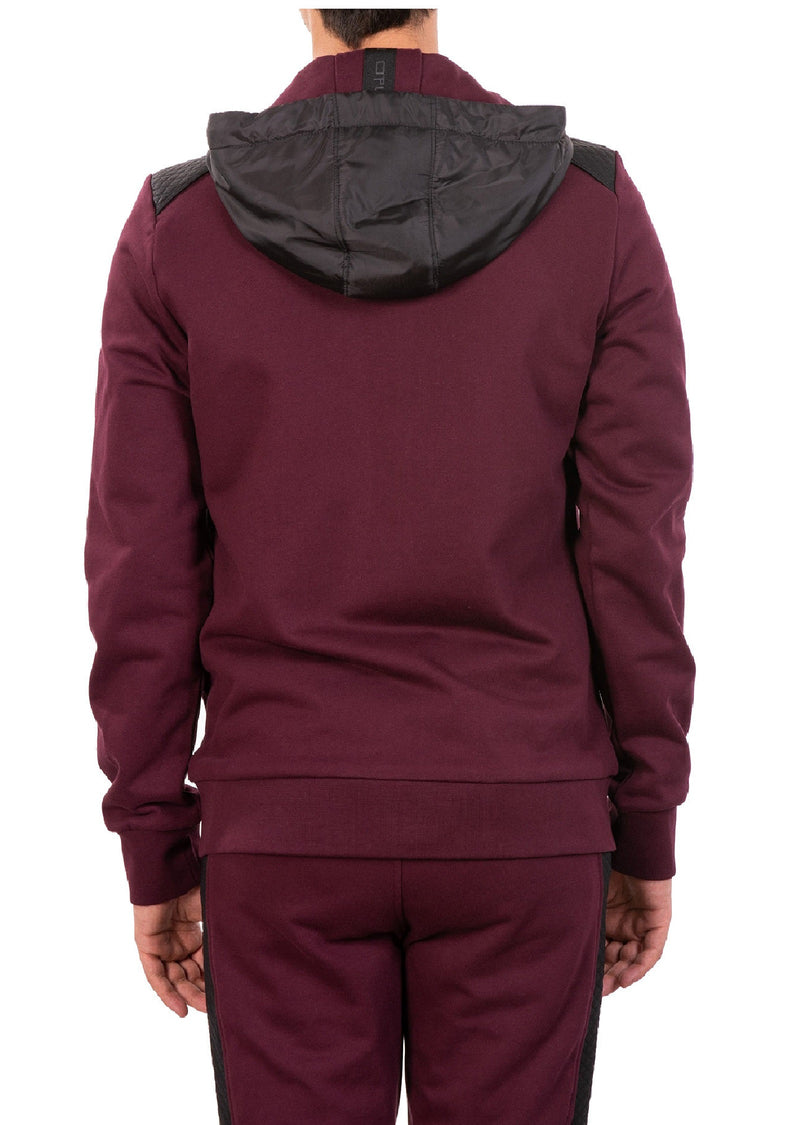 Burgundy Luxury 2-pieces Tracksuit