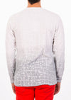 Light Gray Luxe "Letters" Sweater