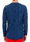 Blue Luxe "Letters" Knit Sweater