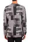 Black Gray Brushstroke Sweater