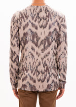 Beige Snake Trace Sweater