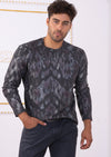Gray Snake Trace Sweater