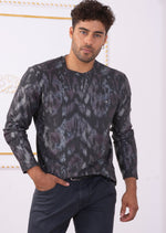 Gray Snake Trace Sweater