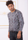 Light Gray Snake Trace Sweater