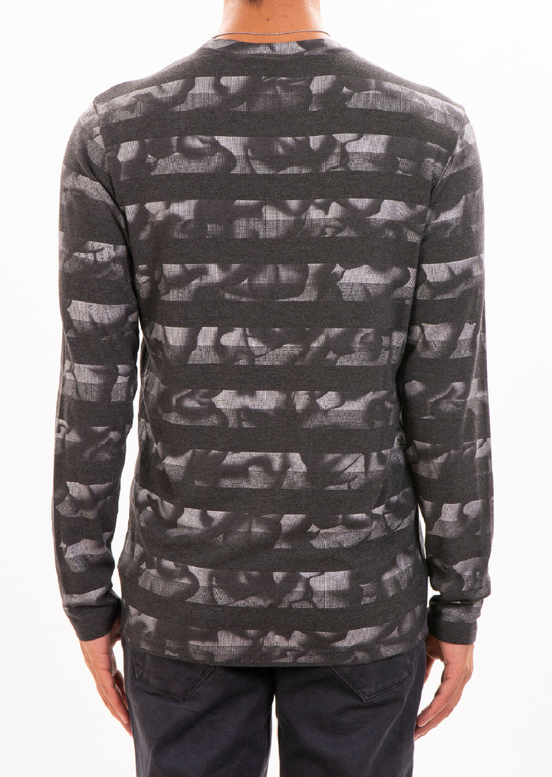 Gray "Ash" Print Sweater