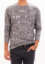 Light Gray "Ash" Print Sweater