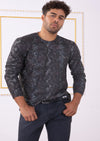 Gray Snake Print Sweater