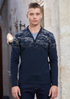 Navy Double Layered Sweater