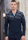 Navy Double Layered Sweater
