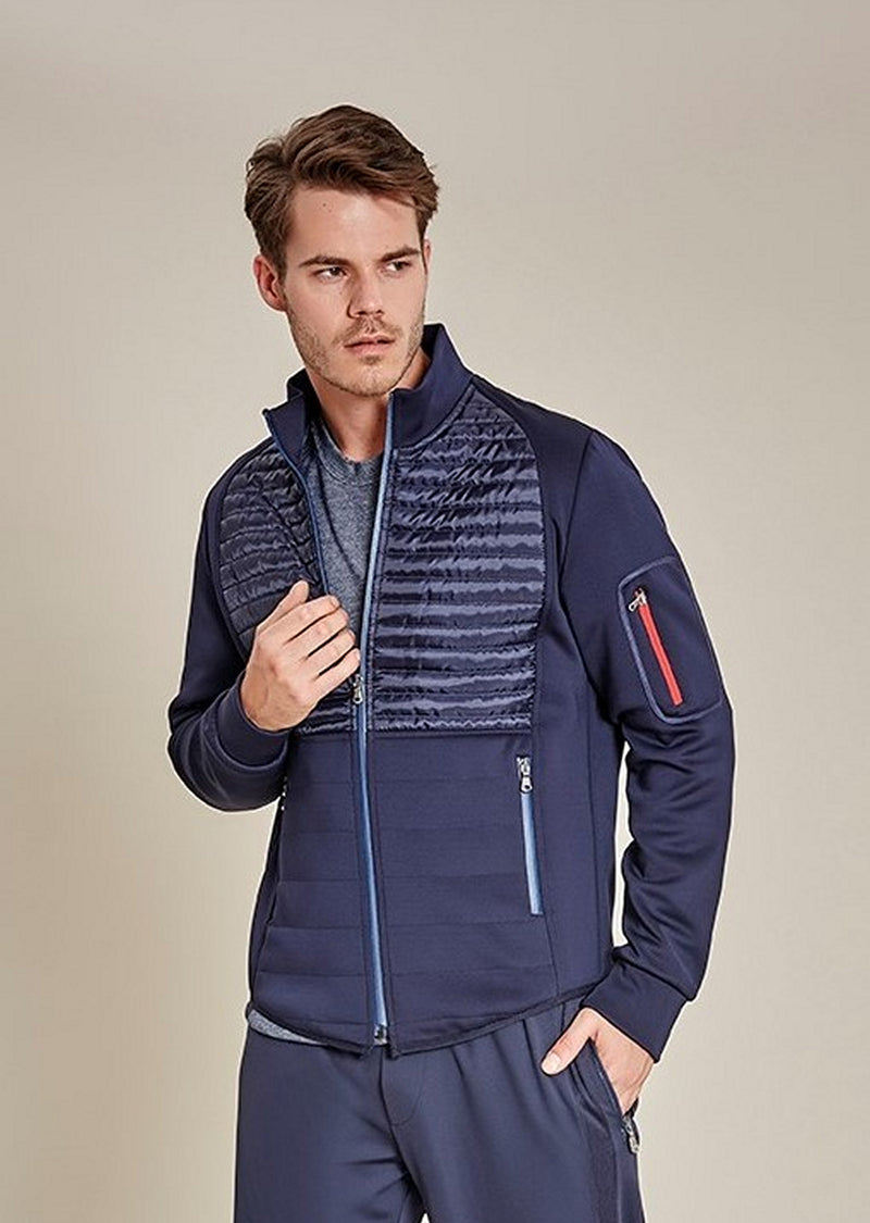 Navy Hybrid Quilted Jacket