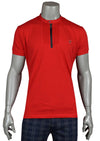 Red "Emesto" Single Snap Polo