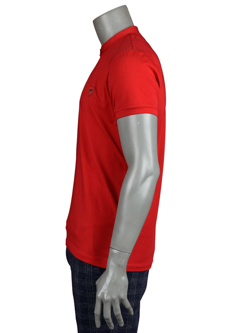 Red "Emesto" Single Snap Polo