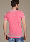 Pink Burnout Crown Tee