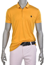 Yellow Brushstroke Print Polo