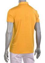 Yellow Brushstroke Print Polo