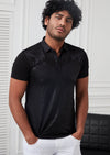 Black Metallic Dressy Polo