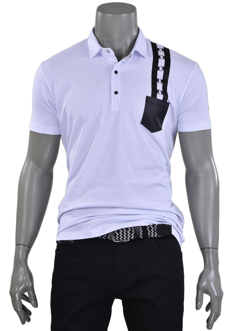 White Elegant Ring Polo