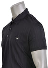 Black Micro Touch Stripe Polo