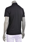 Black Micro Touch Stripe Polo