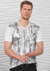 White Snake Spandex Print Tee