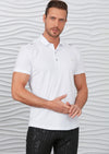 White Buckle Detailed Polo