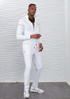 White Gold Embroidery 2-pieces Tracksuit