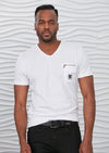 White Buckle Detailed Tee