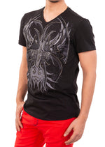 Black "Wings" Rhinestone Tee