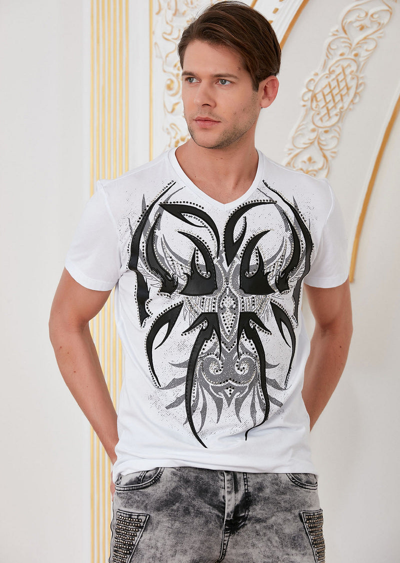 White "Wings" Rhinestone Tee