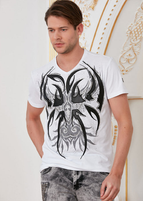 White "Wings" Rhinestone Tee