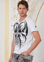 White "Wings" Rhinestone Tee