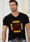 Black "Lion King" Rhinestone Tee