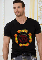 Black "Lion King" Rhinestone Tee