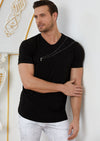Black Mesh Zipper Detailed Tee