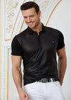 Black "Diamond" Spandex Polo