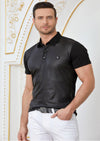 Black "Diamond" Spandex Polo