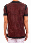 Black Red "Vegas" Rhinestone Tee